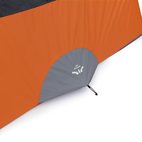 core 10 person tent CORE 10 Person Straight Wall Cabin Tent (Orange)
