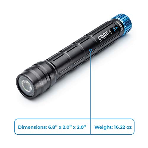 cree led flashlights rechargeable with case CORE 1500 Lumen CREE LED Rechargeable Camping Emergency Flashlight