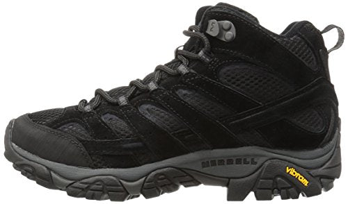 Merrell Men's Moab 2 Vent Mid Hiking Boot, Black Night