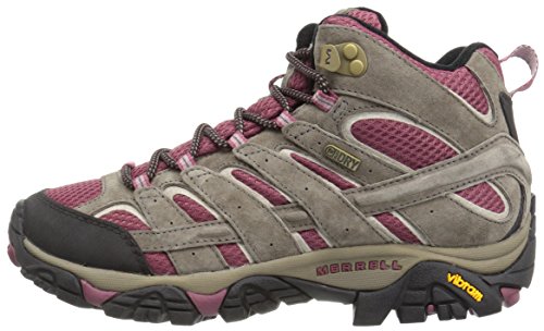 Merrell Women's Moab 2 Mid Waterproof, Boulder/Blush