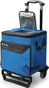 Columbia  50 Can Rolling Thermal Pack with All Terrain Cart, 80 lb. Capacity , Blue