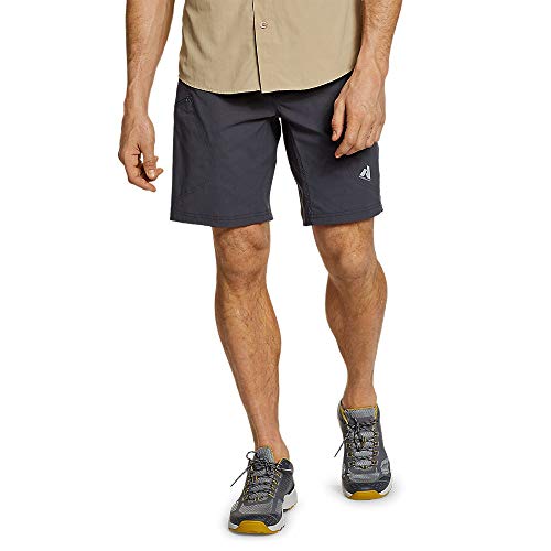 Eddie Bauer Men's Guide Pro Shorts 9", Dark Smoke Nature tee