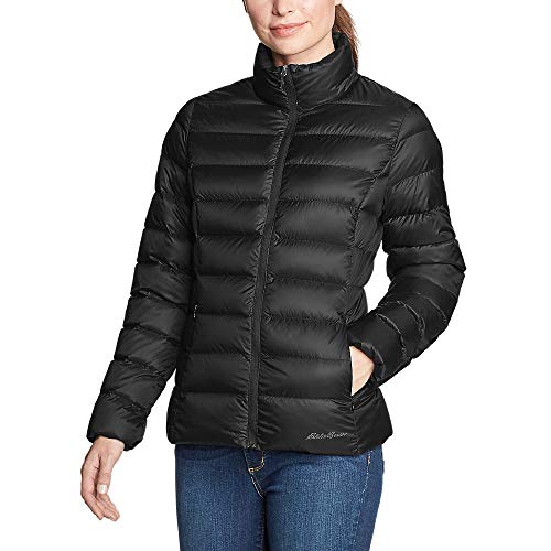 Eddie Bauer Women's CirrusLite Down Jacket, Black Nature tee
