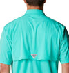 Columbia Men's Permit Woven Short Sleeve, Electric Turquoise
