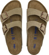 Birkenstock Unisex Arizona Taupe Suede Soft Foot Bed Sandals